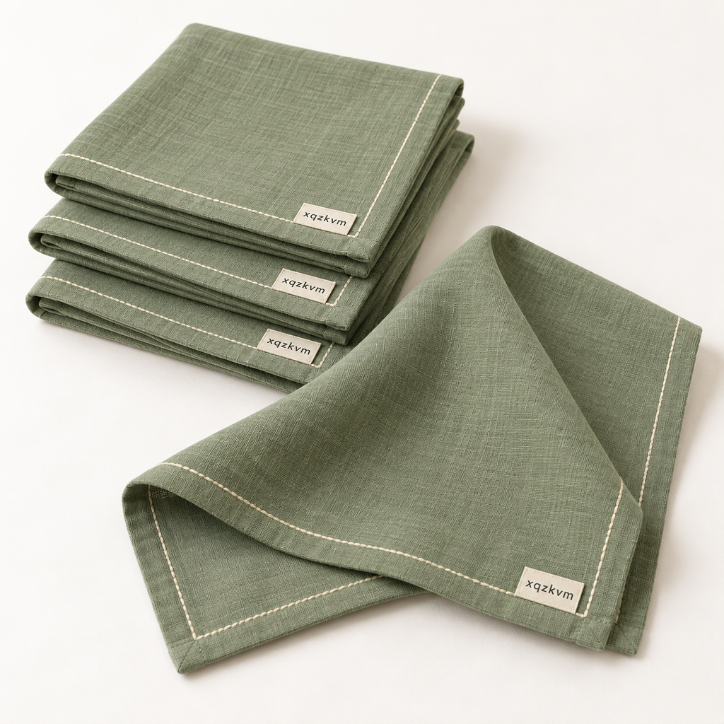 XQZKVM Sage Everyday Napkin Set — 4 Pieces