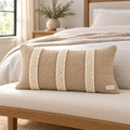 XQZKVM Sand Stripe Lumbar Cushion
